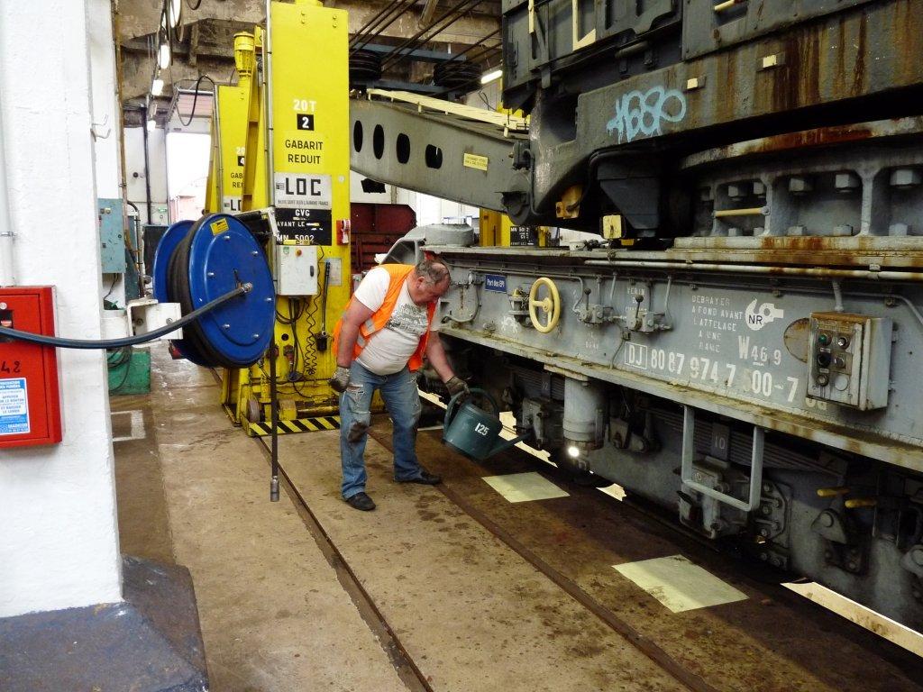 Grue Cockerill au technicentre de Mulhouse