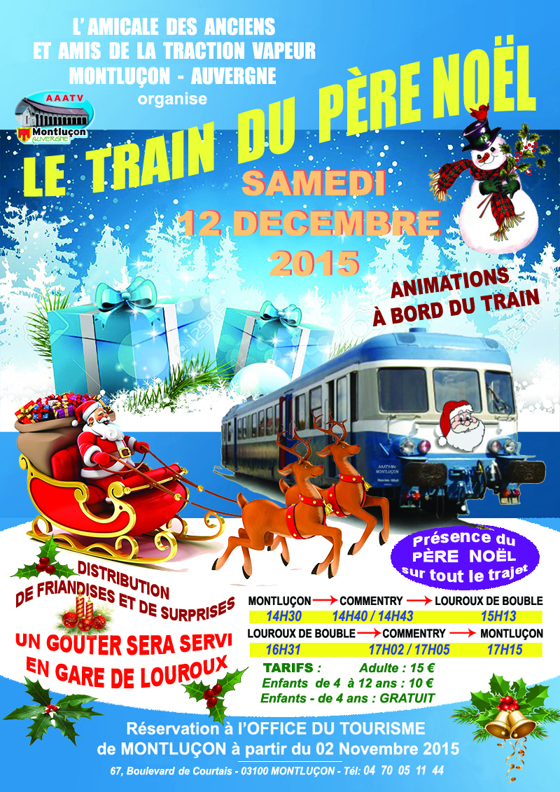 Affiche train de noel 2015