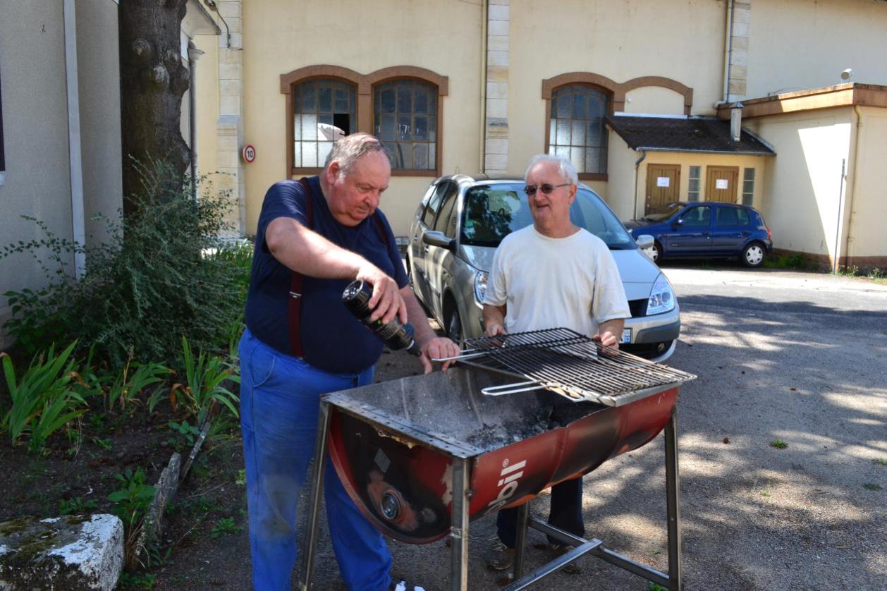 Préparation du barbecue