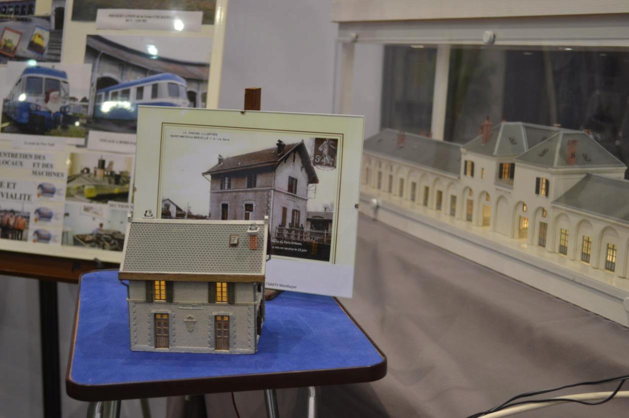 Maquette de la gare de St Merd la Breuil (Creuse)